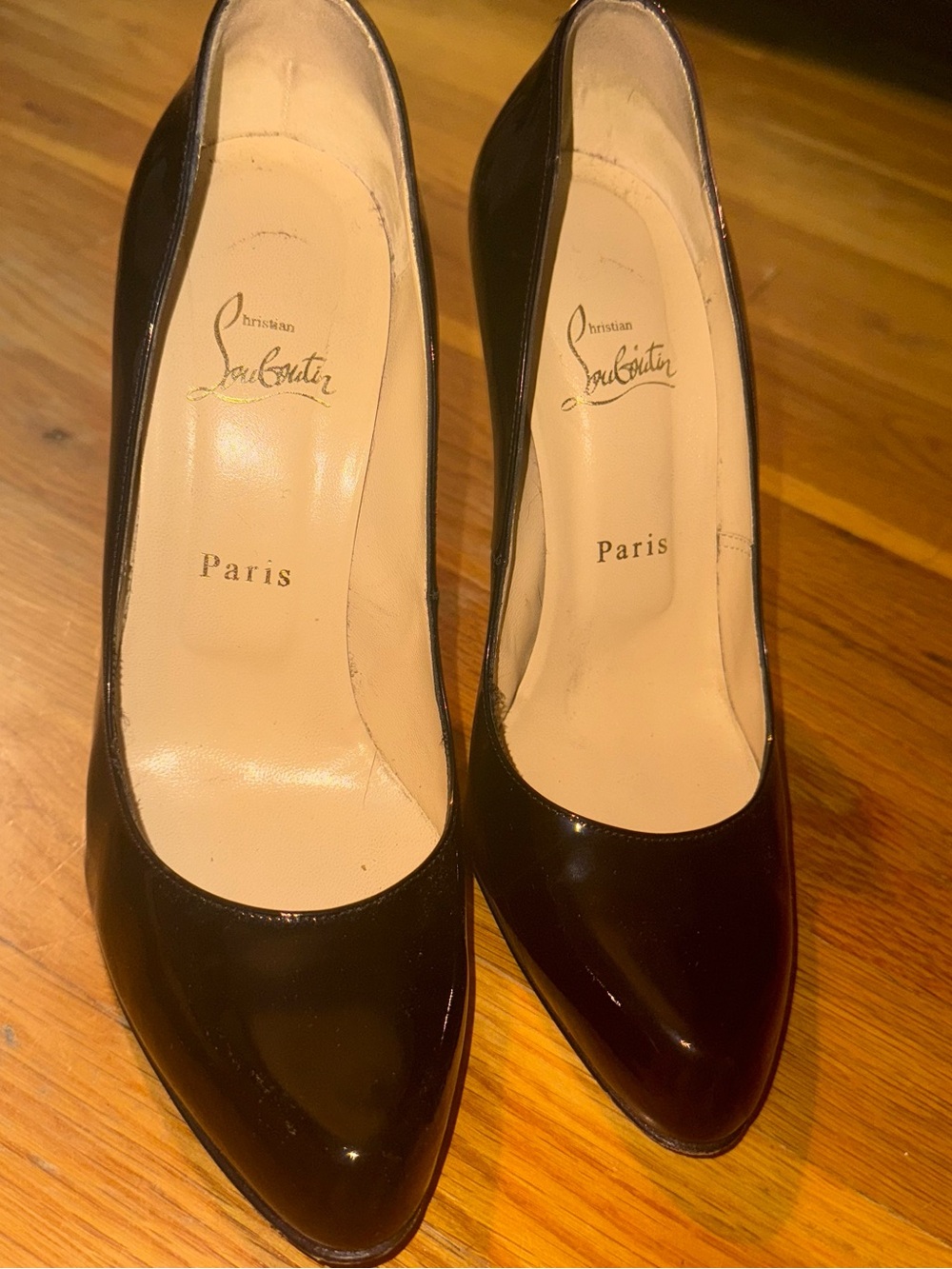 Christian Louboutin Black Patent Leather Heels